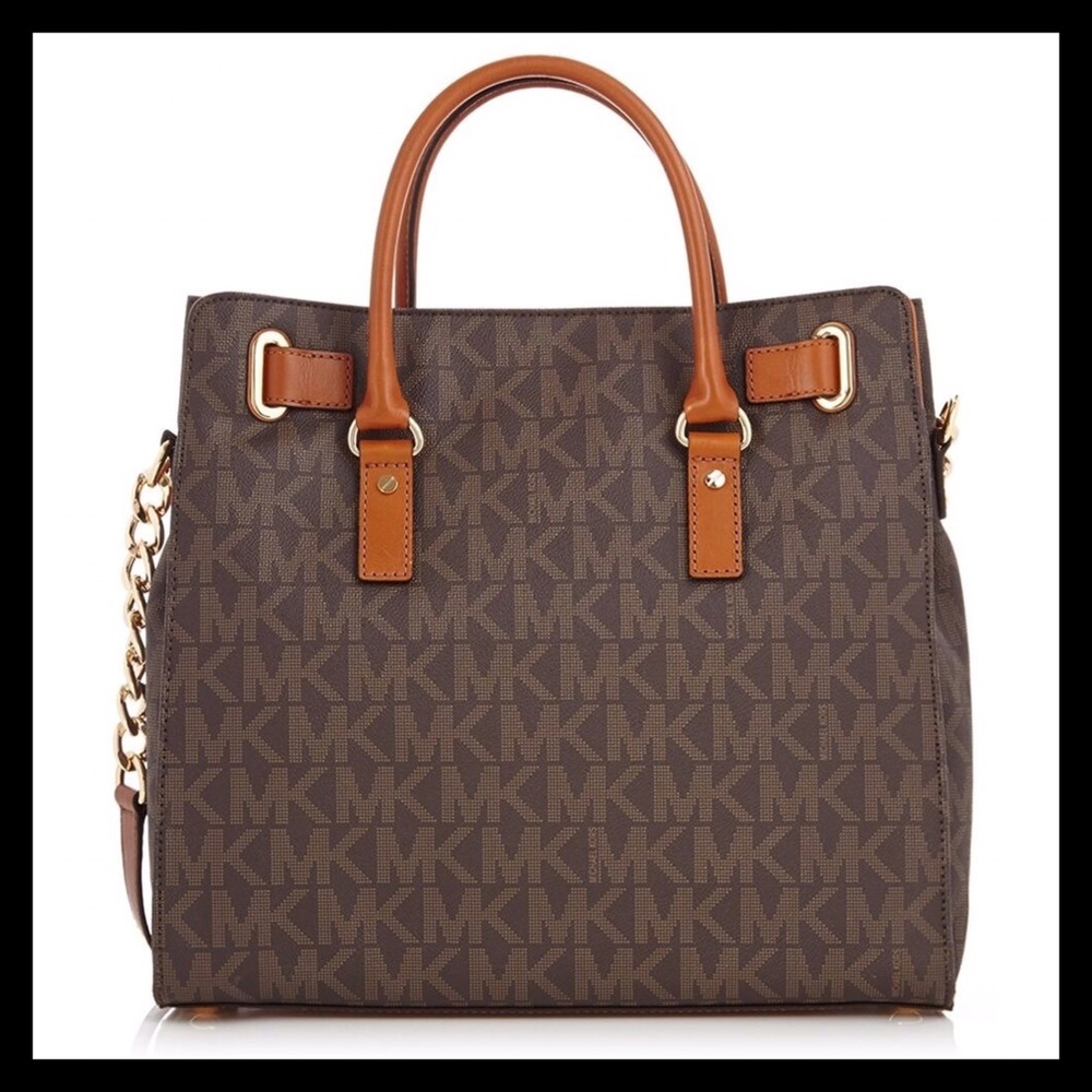 Michael Kors Hamilton Large North South Logo Tote - Picture 10 of 12